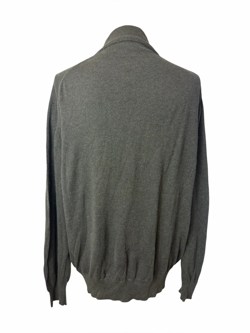 Pronto Uomo Italy Charcoal Mock Neck Cotton Blend Sweater Men’s M Quiet Luxury